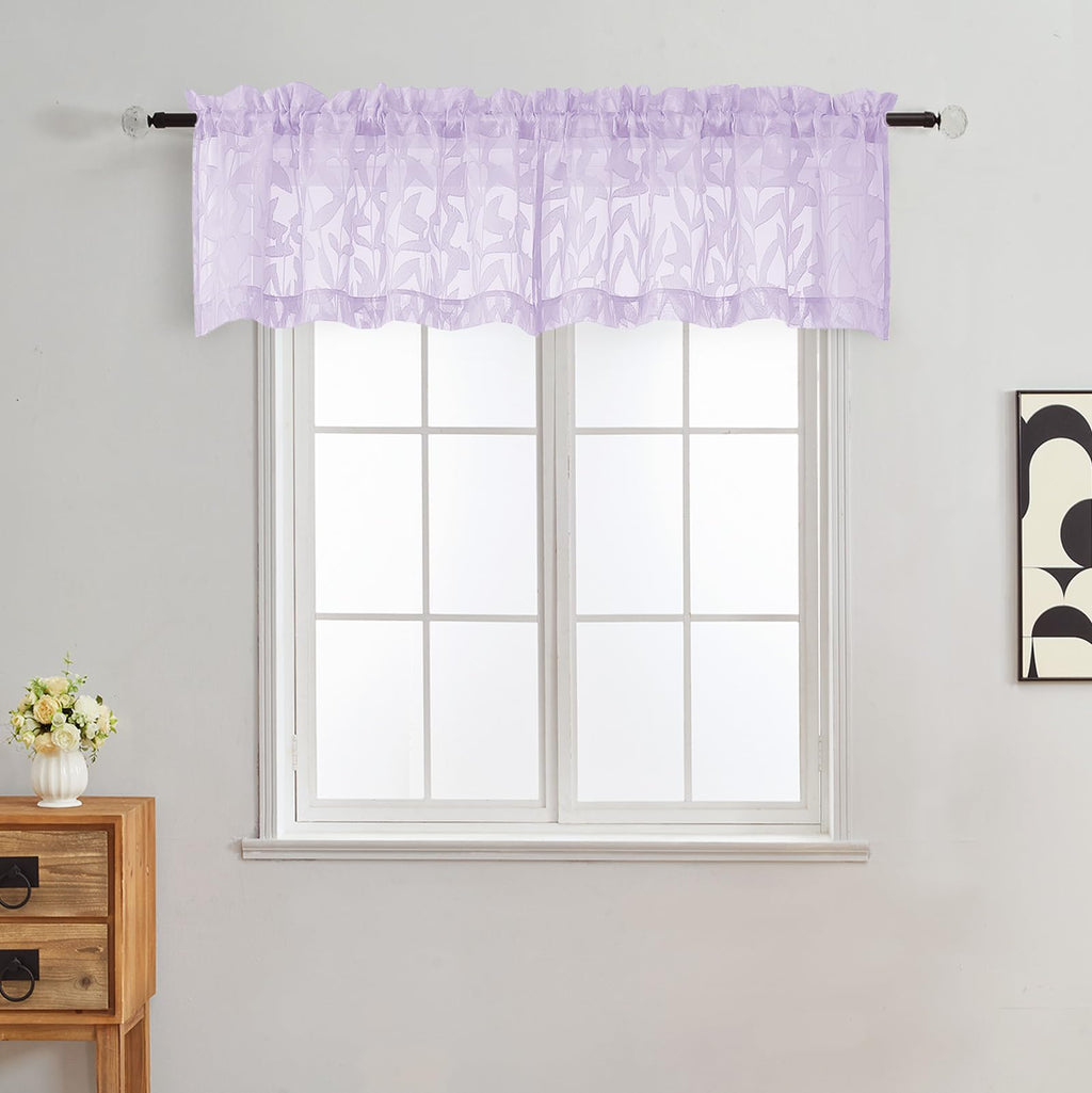 Gwine Sage Green Curtains 84 Inches Long 2 Panels Set, Light Filtering Soft Lightweight Sheer Curtains, Leaf Clip Jacquard Textured Curtain for Bedroom Living Room, 42Wx84L Inches, 2PCS
