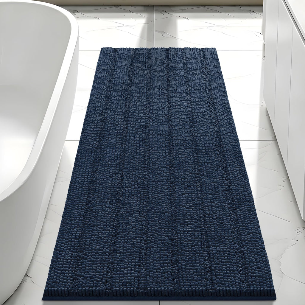 Bcoimo Bathroom Rugs 24x17, Bath Mats for Bathroom Non Slip with Rubber Backing,High Absorbent Microfiber Bath Rugs Quick Drying, Machine Washable, Durable Decor