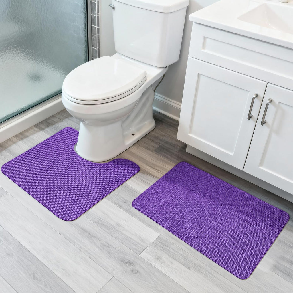 Bath Mat,Ultra Thin Bathroom Rugs,Rubber Bath Mats for Bathroom,No Slip Bath Rugs,Quick Dry,Machine Washable,Low Pile,Absorbent,Shower Outside,Sink,Home Decor Accessories.Grey,1'5"x2'3"(17x27Inch)