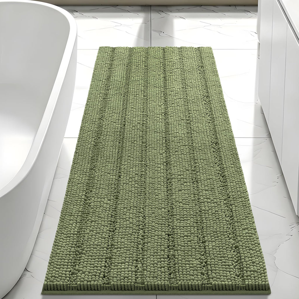 Bcoimo Bathroom Rugs 24x17, Bath Mats for Bathroom Non Slip with Rubber Backing,High Absorbent Microfiber Bath Rugs Quick Drying, Machine Washable, Durable Decor