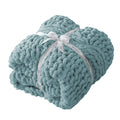 50x60 Inch Pink 100% Hand Knitted Chunky Soft Thick Warm Knit Throw Blanket for Couch Winter Use