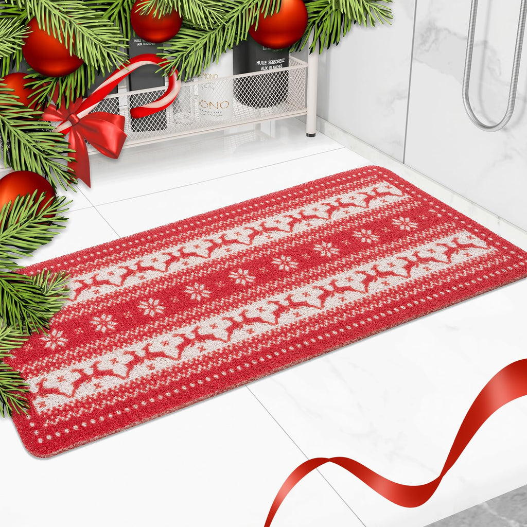 Hargiis Non Slip Bathtub Mat, Foot Scrubber Anti Slip Fast Drying Shower Mat for Tub, Floor,Bathroom, Home, Kitchen, Hotel, Beige, 24x16 Inches