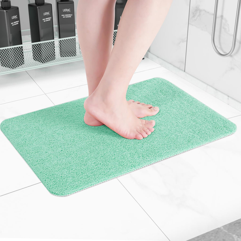 Hargiis Non Slip Bathtub Mat, Foot Scrubber Anti Slip Fast Drying Shower Mat for Tub, Floor,Bathroom, Home, Kitchen, Hotel, Beige, 24x16 Inches