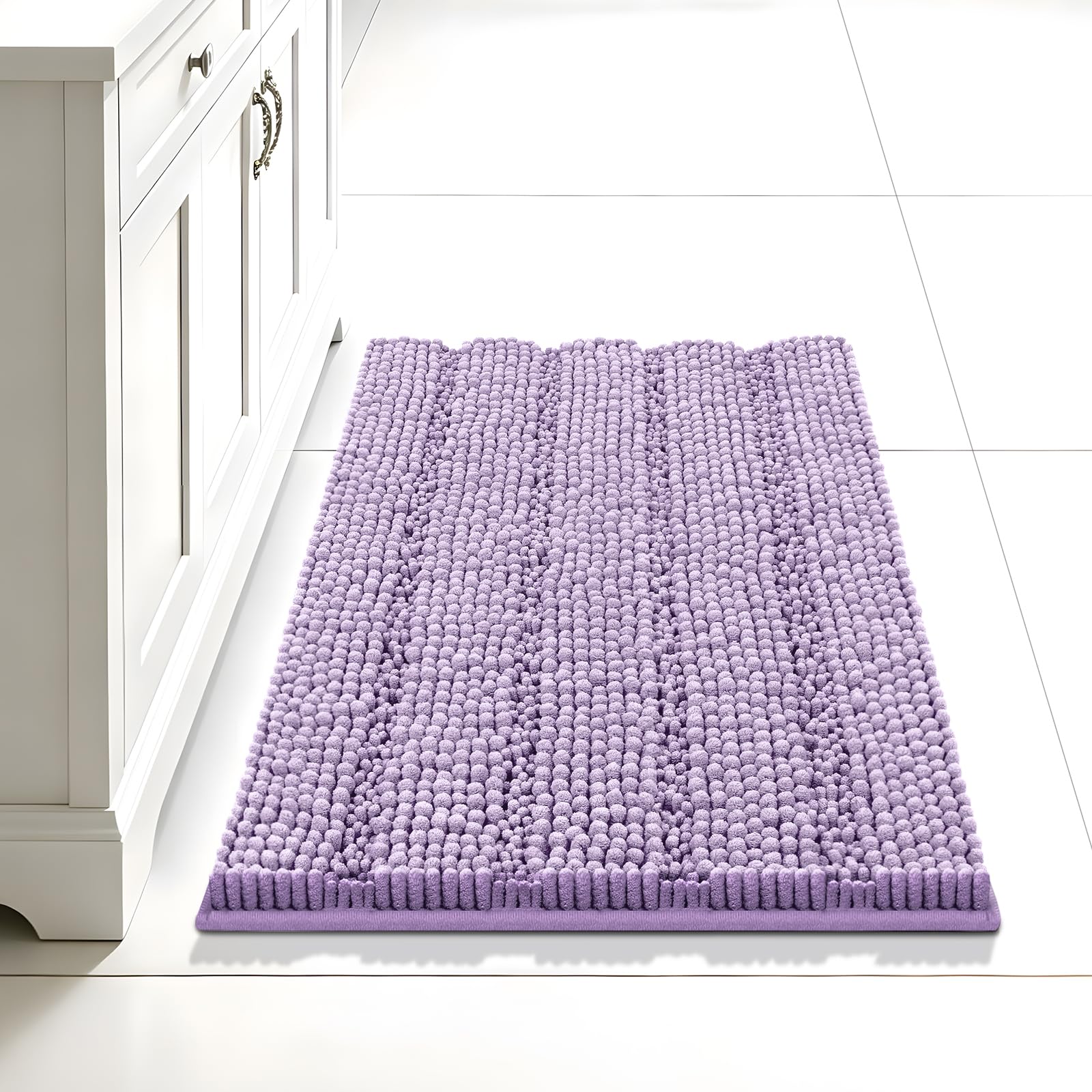 Bcoimo Bathroom Rugs 24x17, Bath Mats for Bathroom Non Slip with Rubber Backing,High Absorbent Microfiber Bath Rugs Quick Drying, Machine Washable, Durable Decor